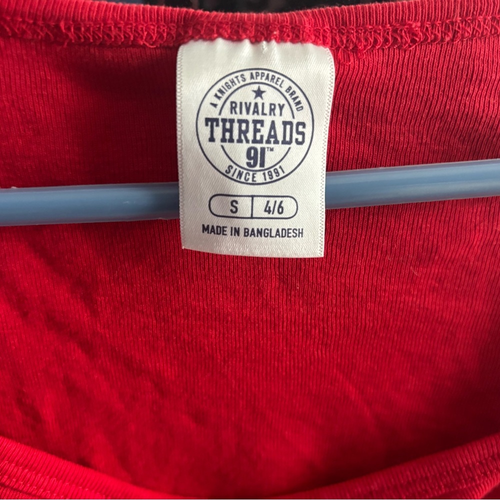 Rivalry Threads Red Crop Top - Picture 2 of 3